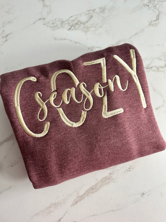 Cozy Season Embroidered Sweatshirt