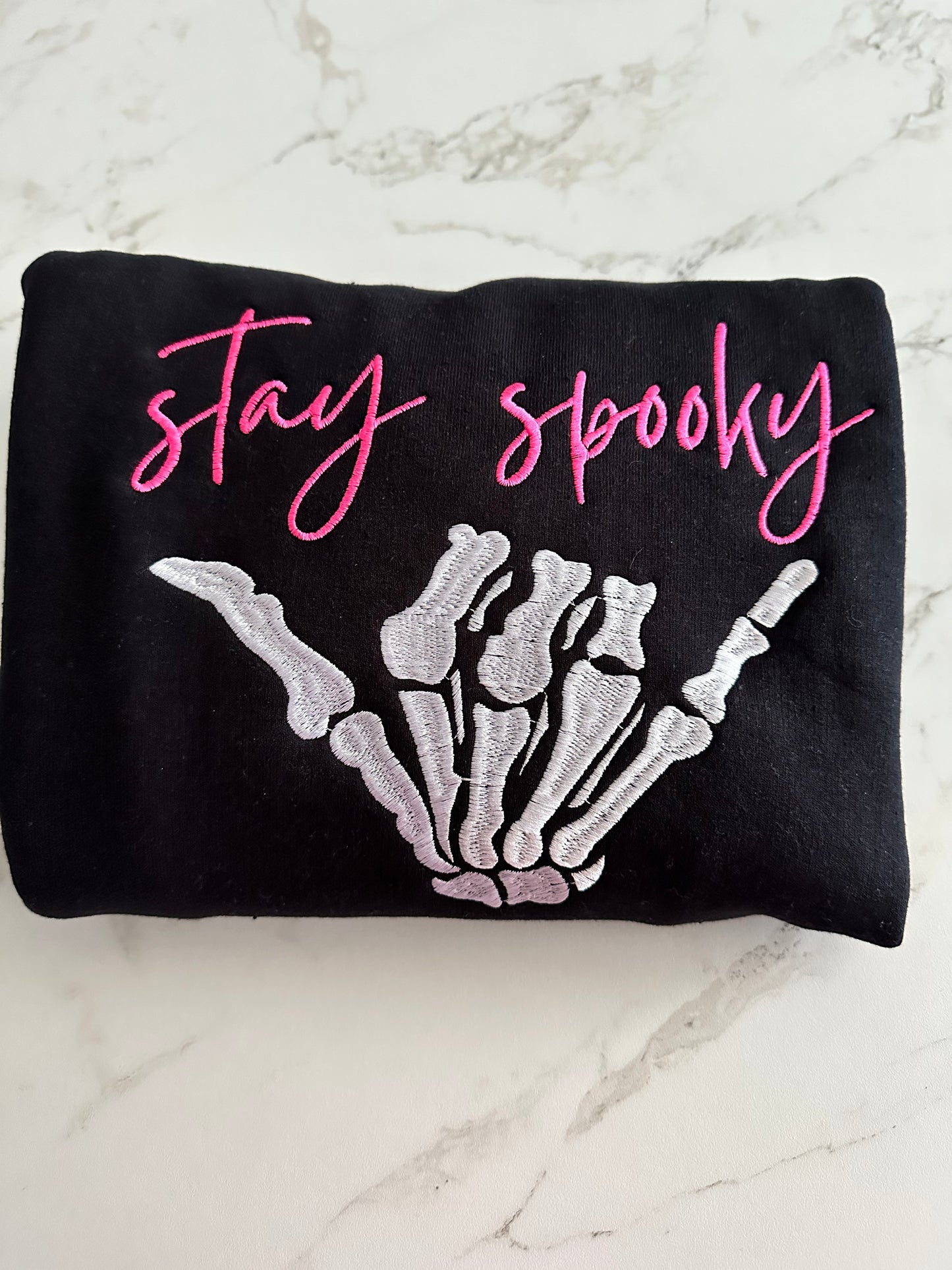 Stay Spooky Embroidered Crewneck Sweatshirt